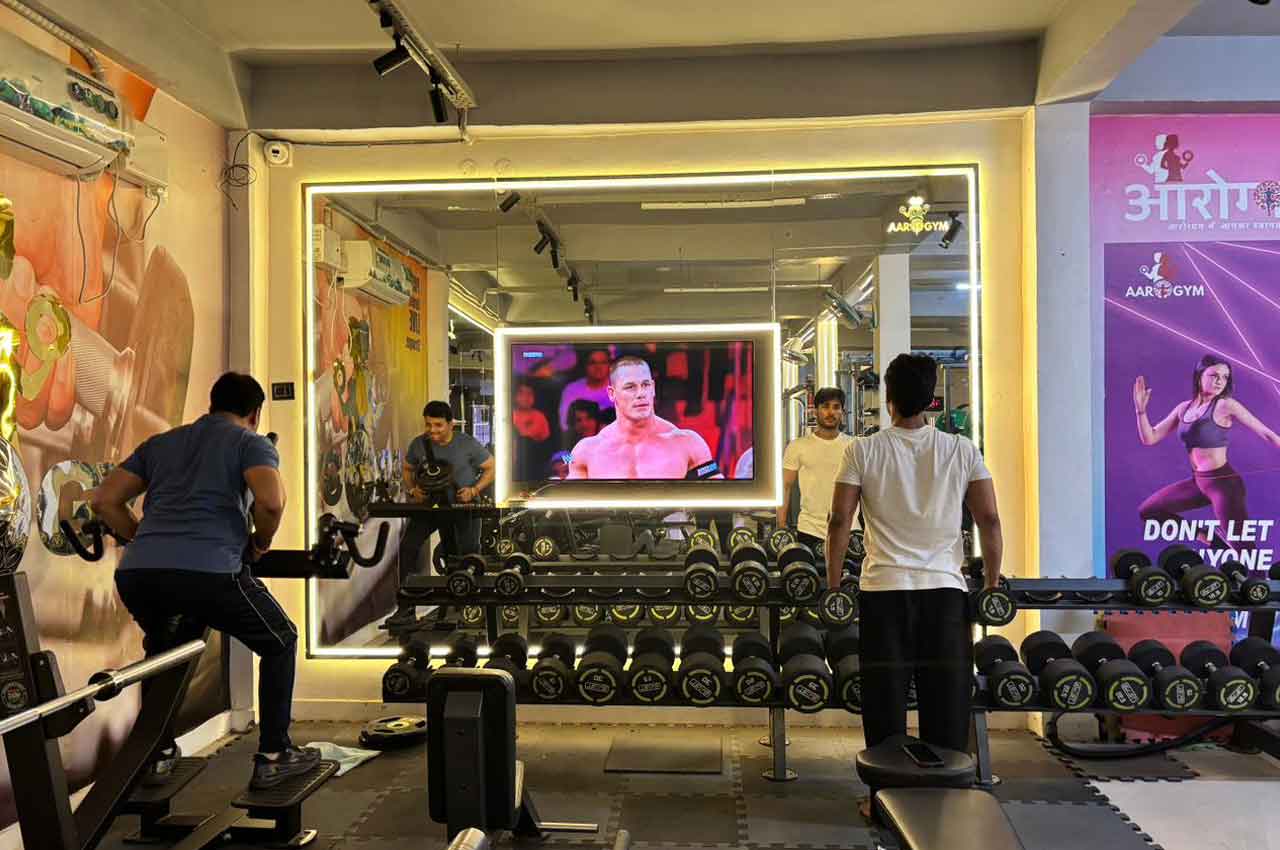 Aarogym Civil Lines fitness centre interior at Near Ambedkar Chauraha, Civil Line, Gonda, Uttar Pradesh